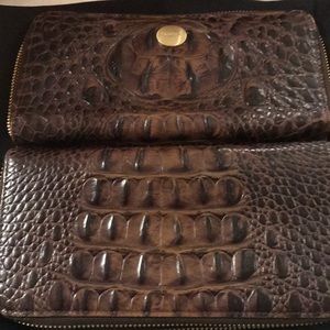 Brahmin double sided zip around wallet